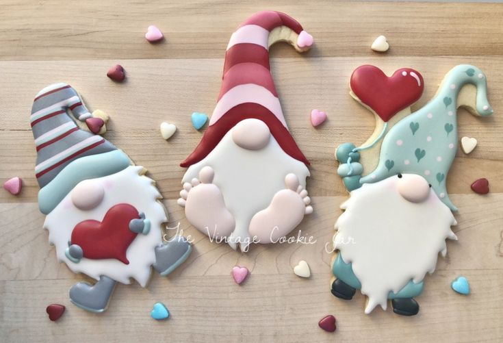 Whimsical Colorful Gnome Cookies Perfect for Festive Celebrations