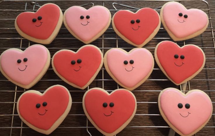 Whimsical Heart-Shaped Cookies Inspire Playful Nail Art with Vibrant Colors.