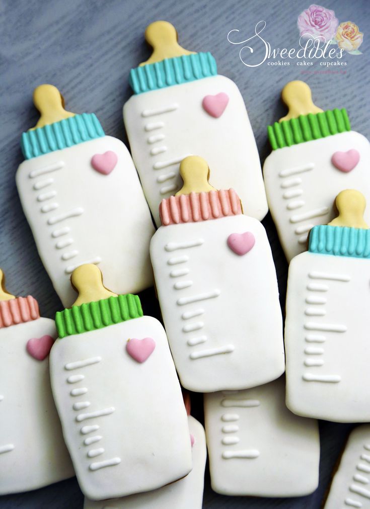 Charming Pastel Baby Bottle Cookies for Celebrations