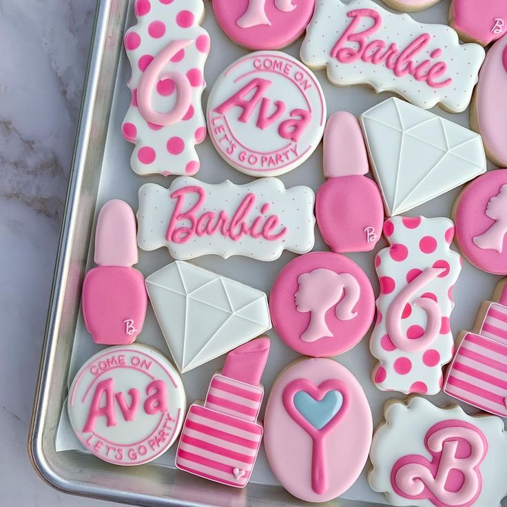 Whimsical Themed Party Cookies Inspire Playful Nail Art Designs Featuring Vibrant Patterns and Charming Details.