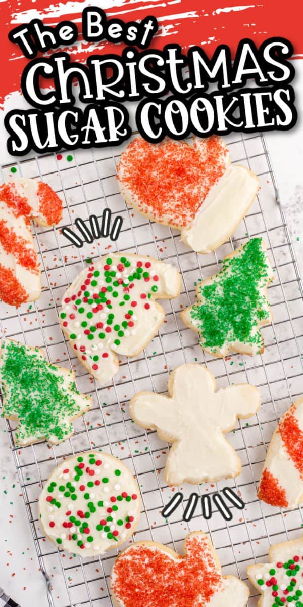 Festively Decorated Christmas Sugar Cookies: A Colorful Holiday Delight.