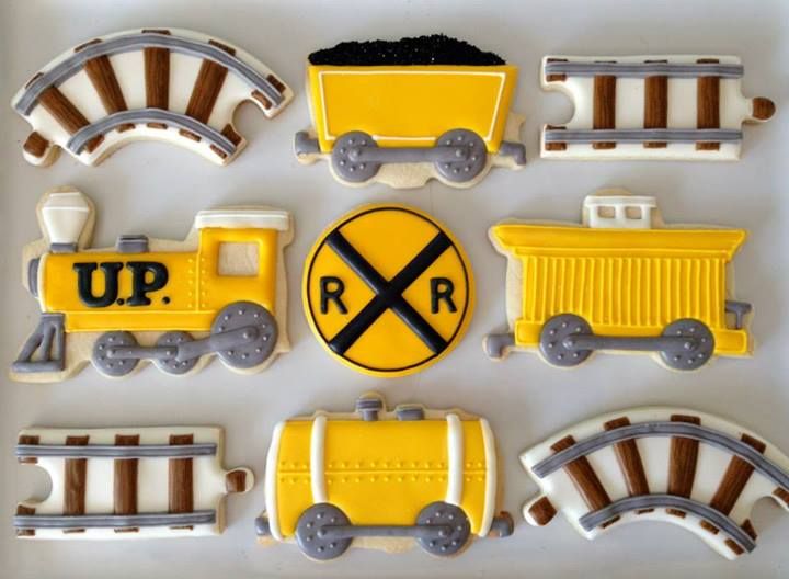 Whimsical Train-Themed Cookies Brighten Up Dessert Displays.