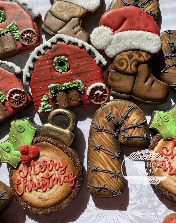 Cheerful Holiday Cookie Designs with Adorable Shapes and Intricate Icing.