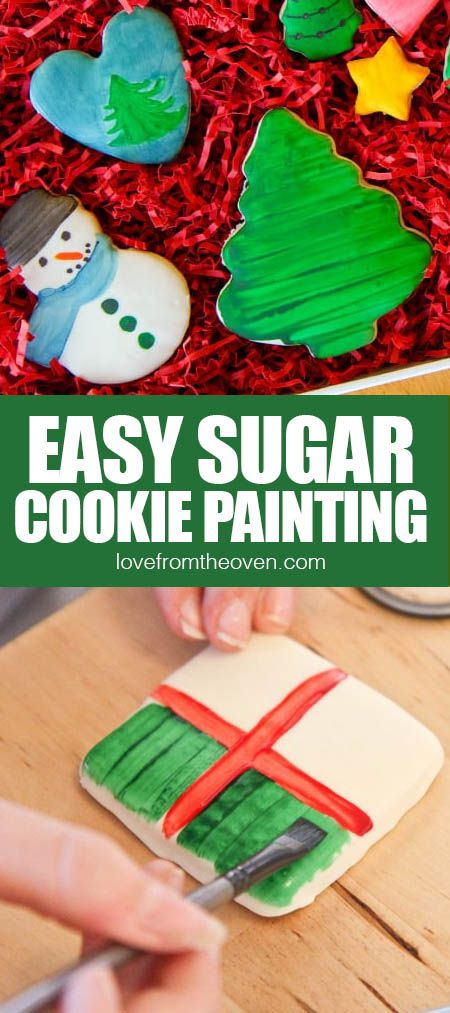 Festively Decorated Sugar Cookies Emphasize Artistic Holiday Baking.