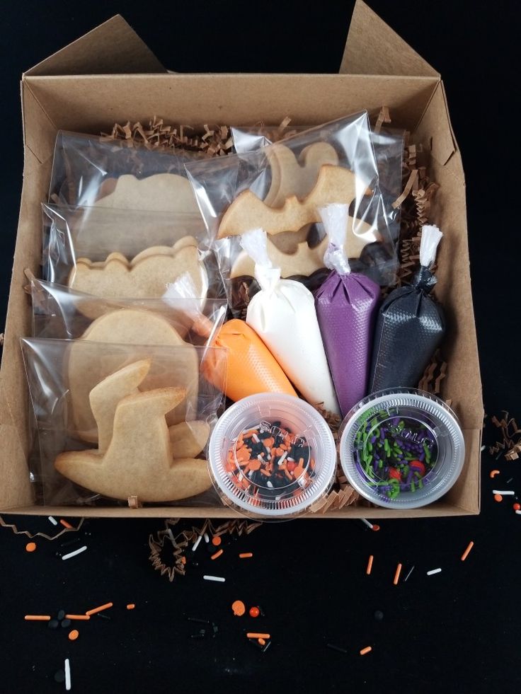 Halloween Cookie Decorating Kit: Fun Shapes, Icing, and Sprinkles for All Ages.