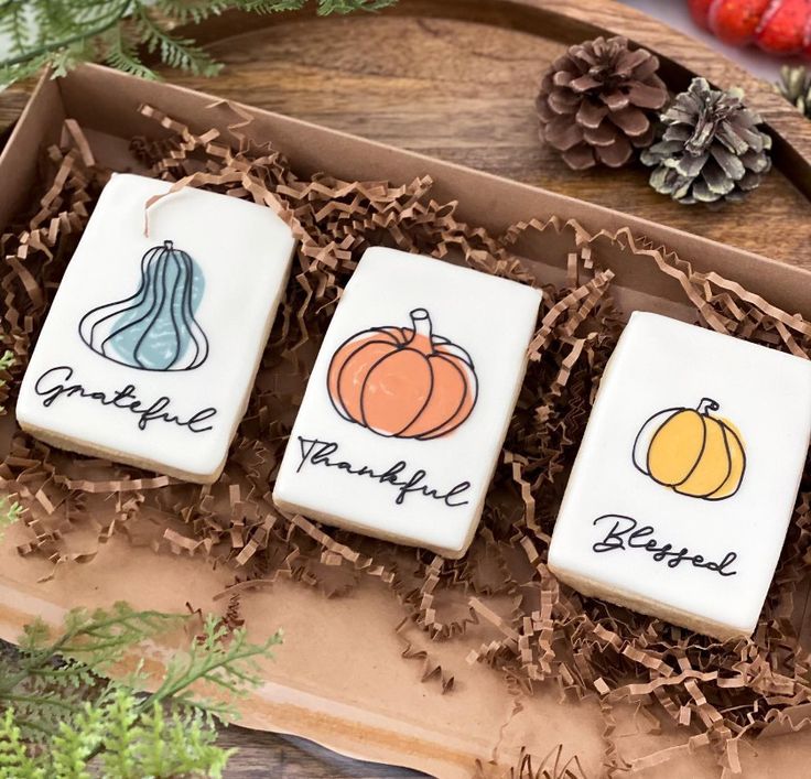 Whimsical Autumn Cookie Collection: Vibrant Pumpkin and Gourd Designs for Festive Gatherings.