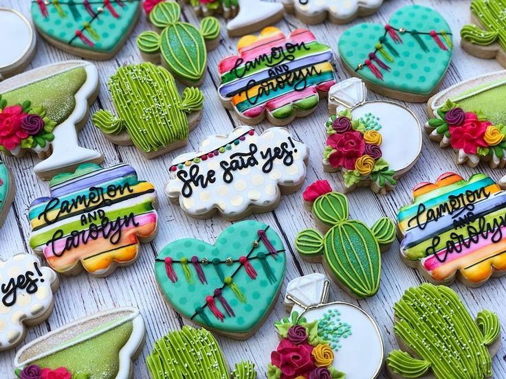 Vibrant, Themed Cookies with Intricate Designs for Festive Celebrations