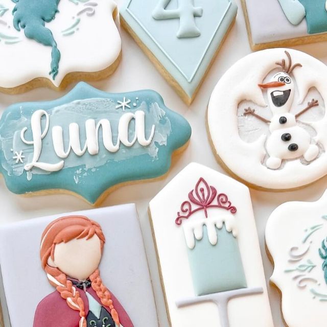 Whimsical Frosted Sugar Cookies: Festive Designs Inspired by Animated Films