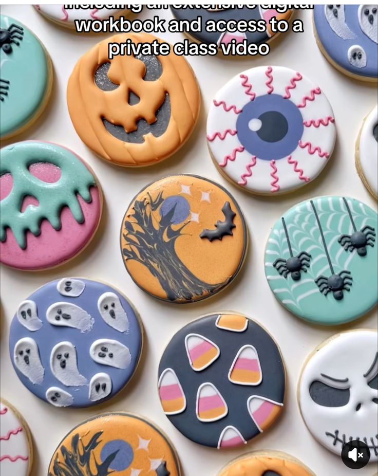 Festive Halloween Cookie Designs Inspire Whimsical Nail Art Ideas.