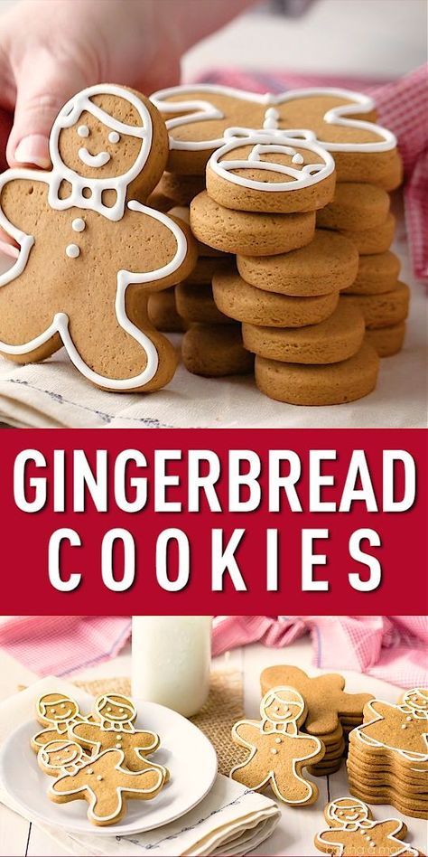 Festive Gingerbread Cookies: Whimsical Shapes and Elegant Icing for Holiday Cheer