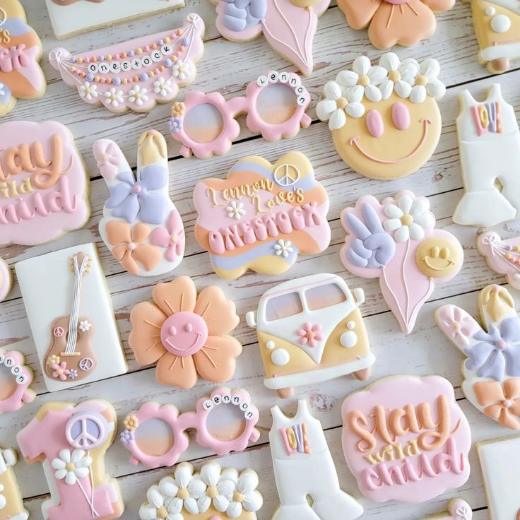 Whimsical Colorful Cookie Designs for Cheerful Celebrations