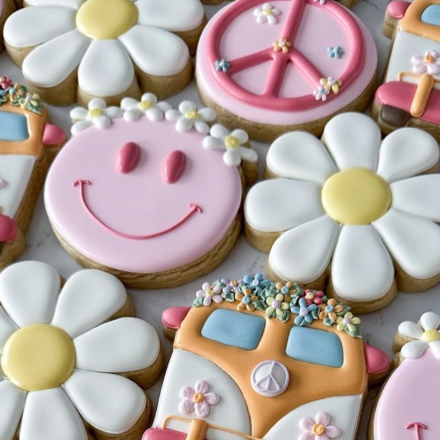 Playful Vibrant Cookies: Whimsical Designs for Joyful Celebrations