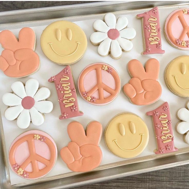 Playful Themed Colorful Cookies Exuding Joyful Vibes