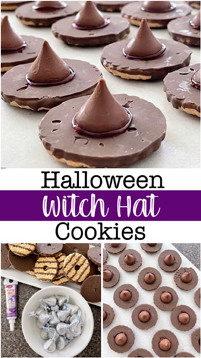 Creative Halloween Witch Hat Cookies for Festive Gatherings