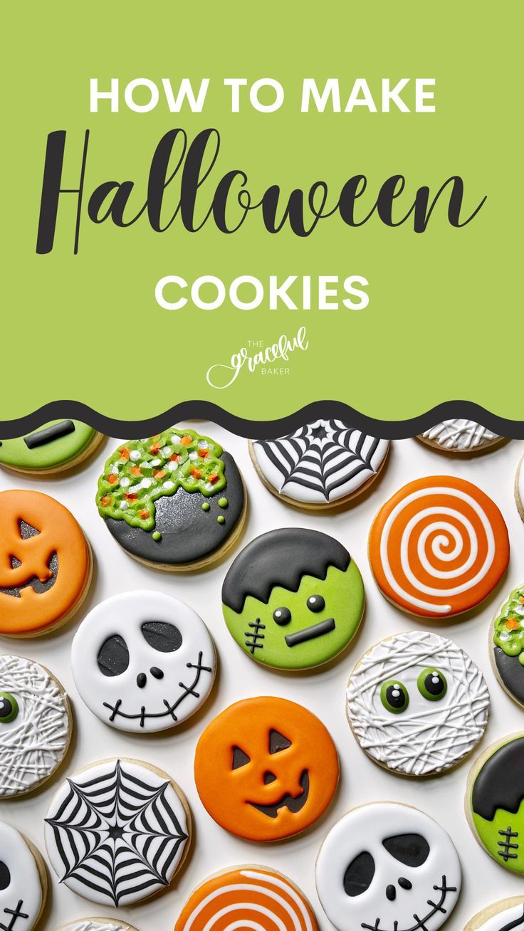 Intricate and Colorful Halloween Cookies Perfect for Festive Celebrations.