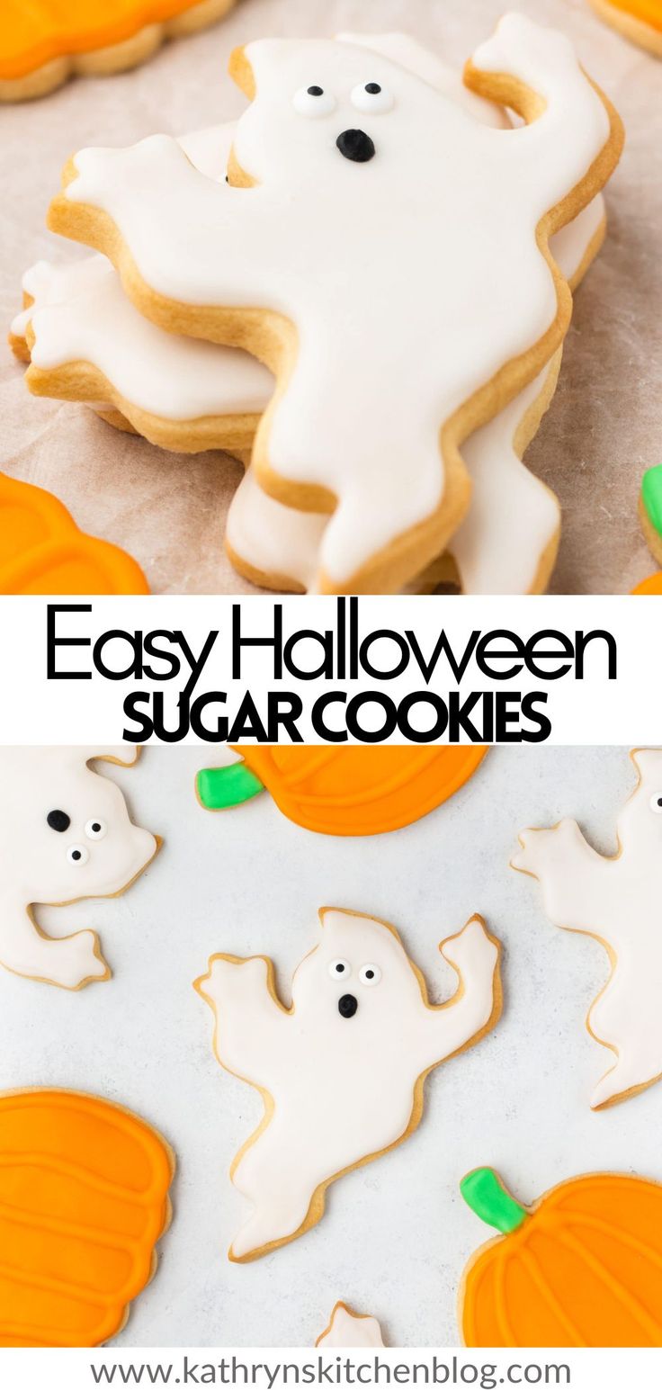 Playful Whimsical Ghost-Shaped Cookies Enhance Festive Halloween Celebrations.