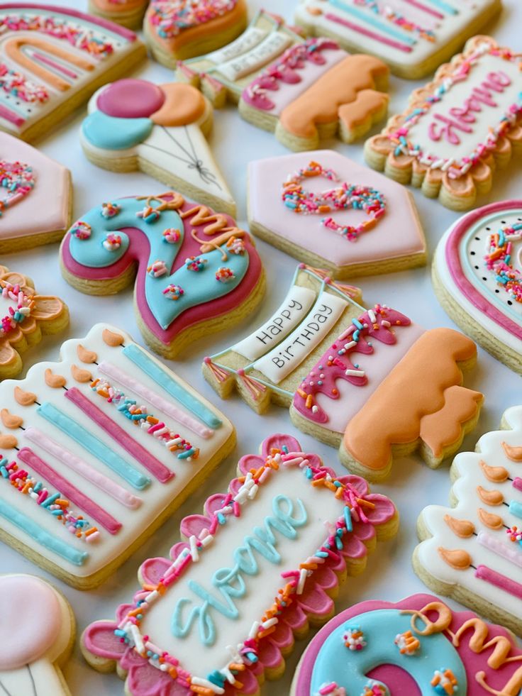 Festive Decorated Cookies: A Vibrant Touch for Special Celebrations.