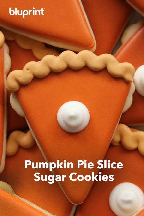 Vibrant Pumpkin Pie Slice Cookies: A Whimsical Fall Treat.