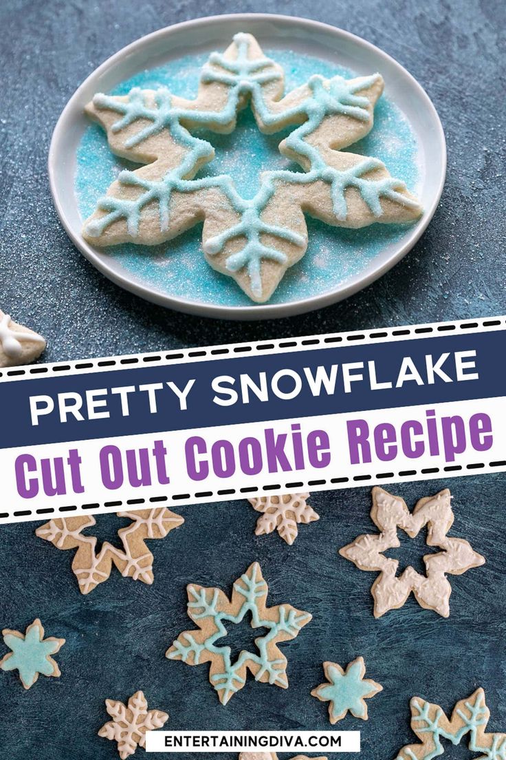 Winter Wonderland Sugar Cookies: Delicately Decorated Snowflake Treats for Festive Occasions.