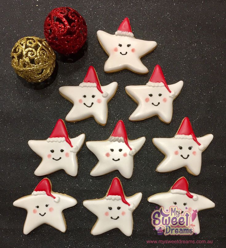 Whimsical Festive Star-Shaped Cookies: A Joyful Holiday Treat.