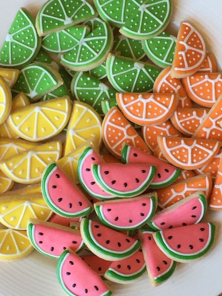 Vibrant Fruit-Shaped Cookies: Cheerful Summer Treats for Celebrations