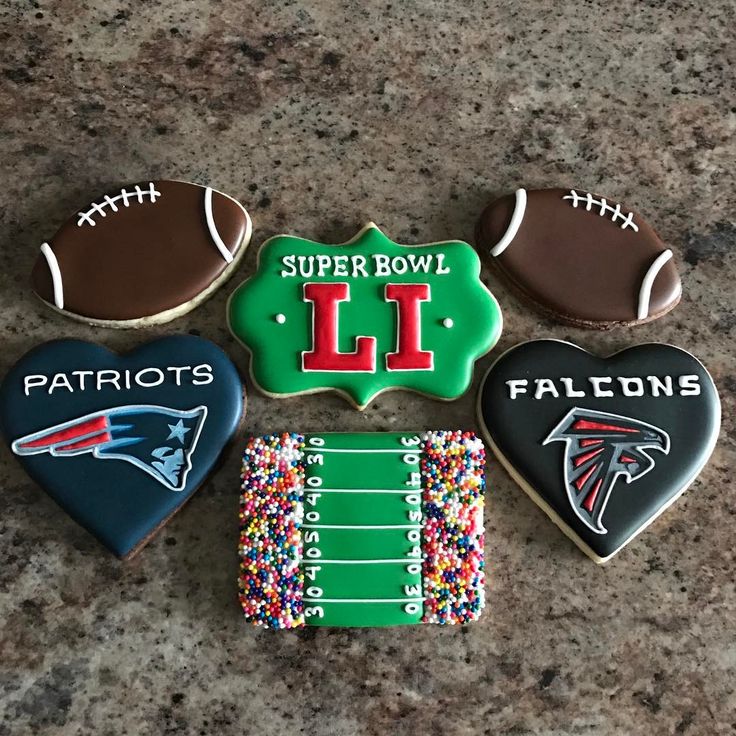 Festive Football-Themed Cookies for Game Day Celebration