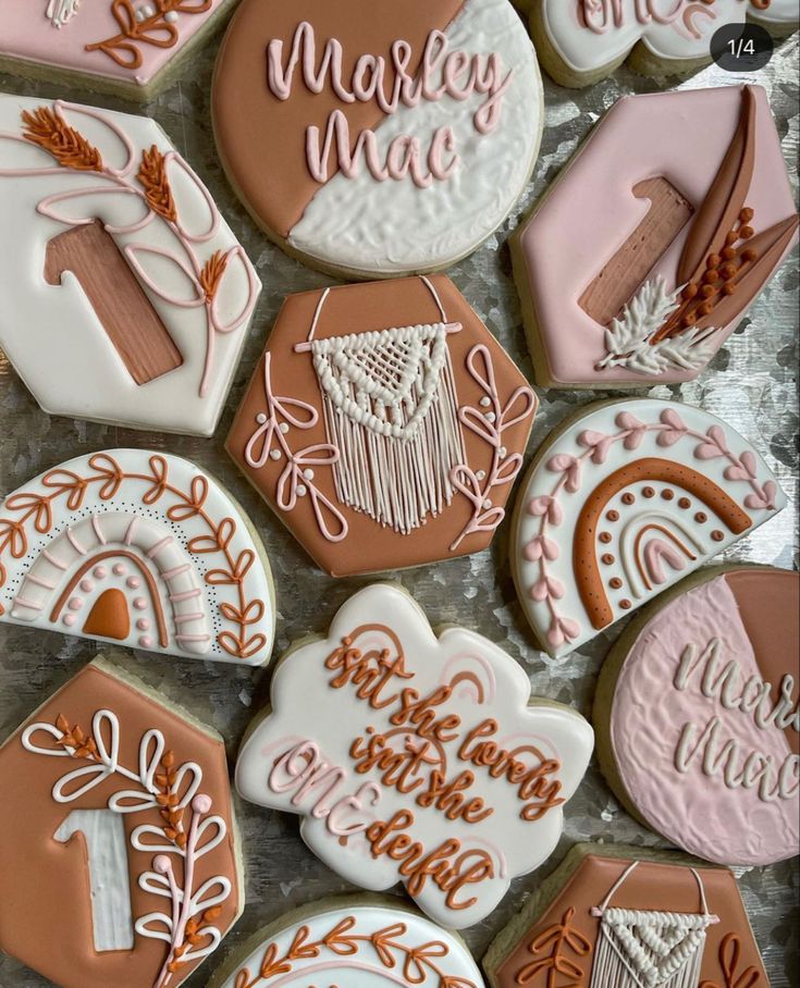 Artistic Colorful Cookie Designs with Playful Patterns.