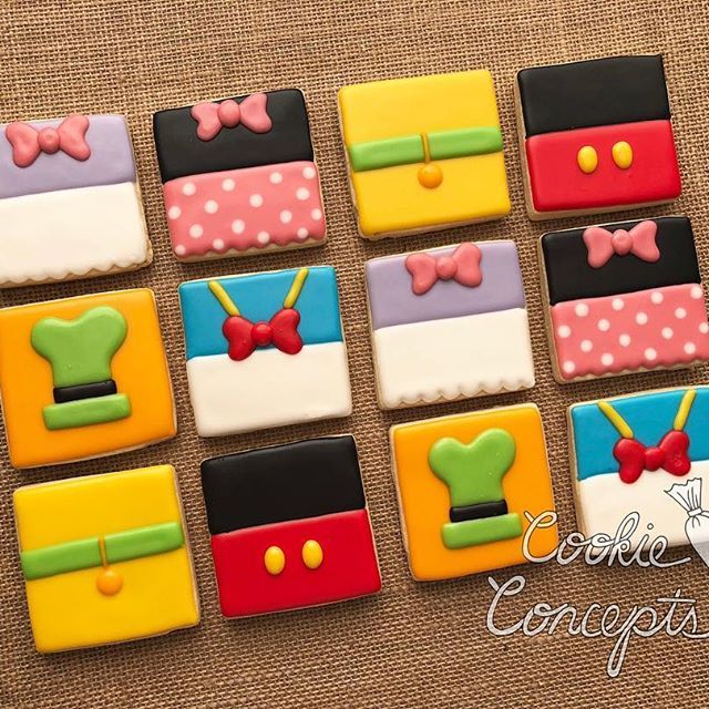 Playful Colorful Cookies Inspired by Cartoon Dress Motifs for Celebrations.