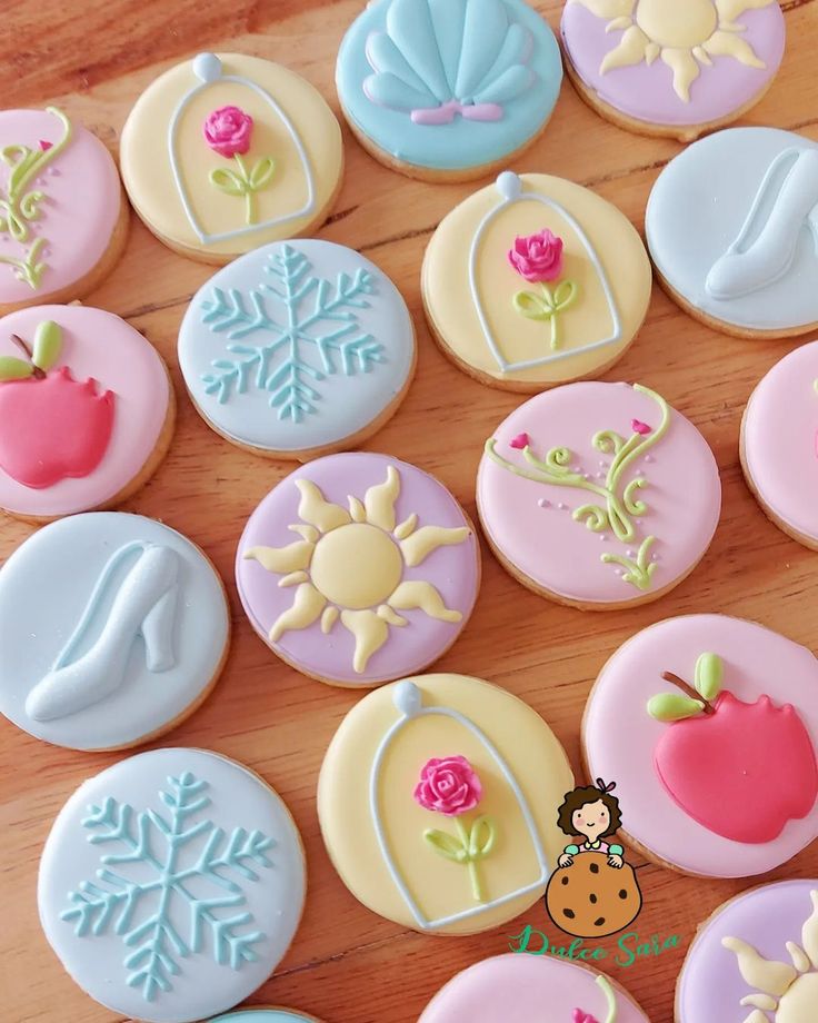 Whimsical Colorful Cookies: Playful Designs and Pastel Themes for Celebrations.