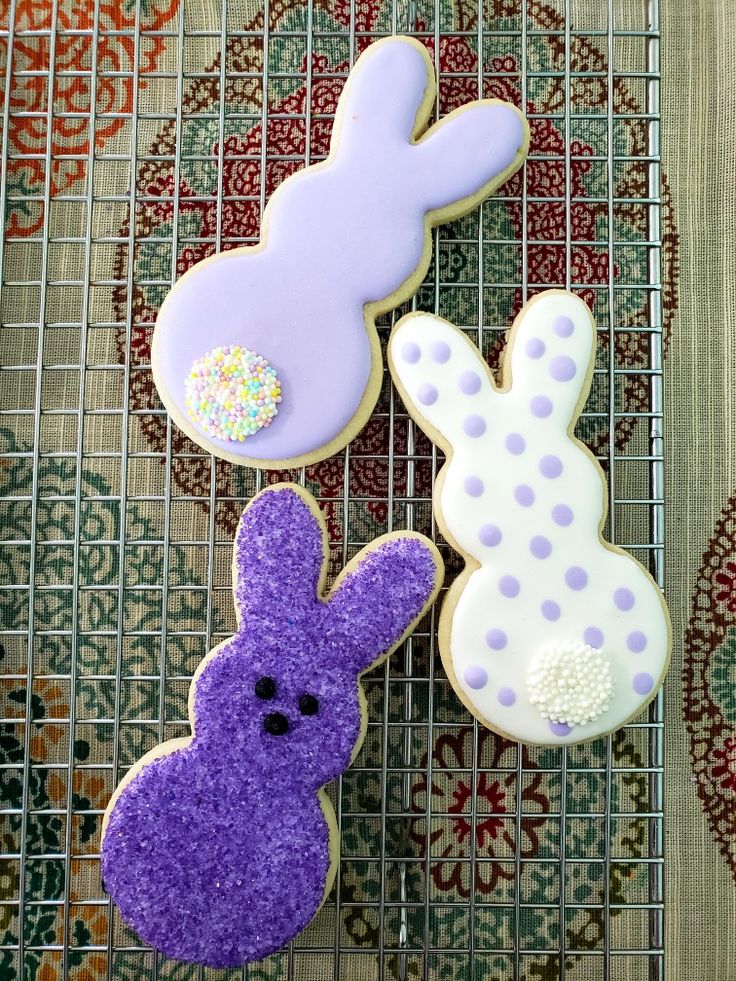 Whimsical Bunny-Shaped Cookies: Colorful Delights for Spring Celebrations