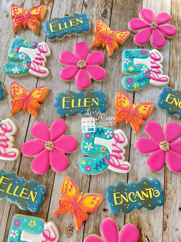 Encanto Birthday Cookies Decorated