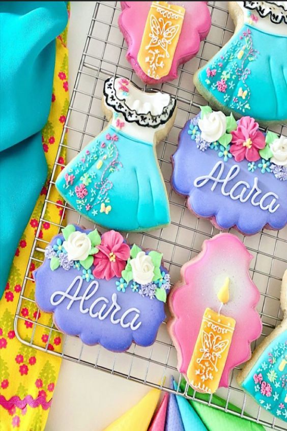 Intricately Designed Colorful Cookies Perfect for Celebrations