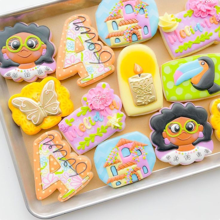 Vibrant Cookie Designs with Whimsical Characters and Festive Motifs.