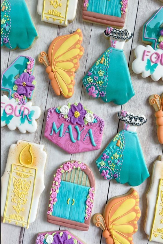 Vibrant Sugar Cookies Delight with Intricate Designs for Festive Occasions.