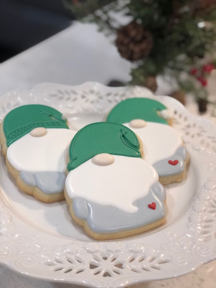 Whimsical Gnome-Themed Cookies Perfect for Holiday Celebrations.