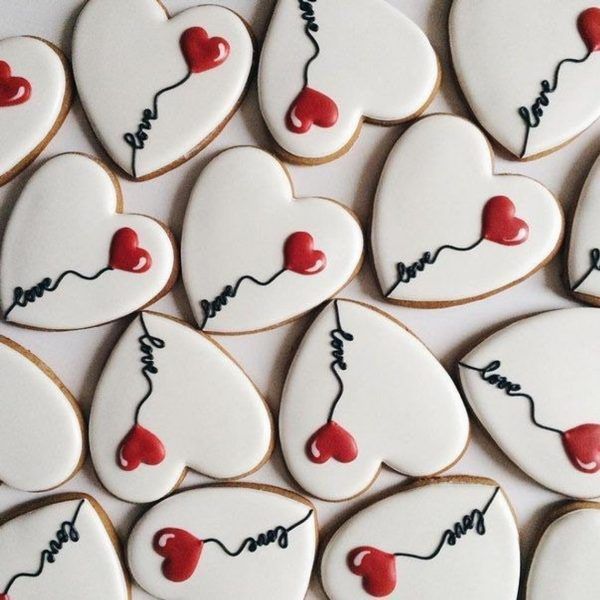 Whimsical Heart-Shaped Cookies Inspire Playful Nail Art Designs