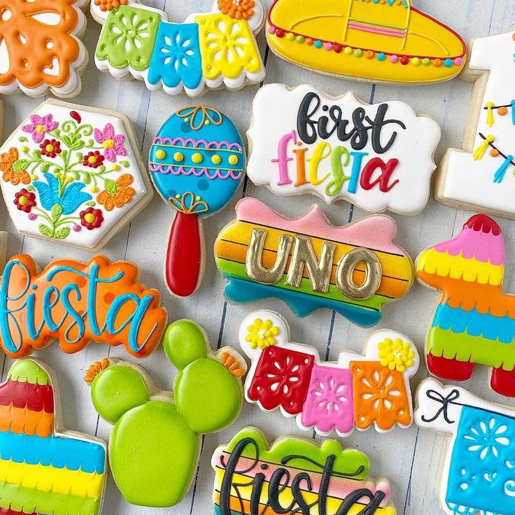 Festive Cookie Designs with Vibrant Patterns and Playful Shapes