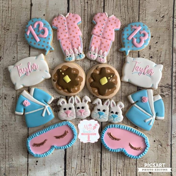 Whimsical Pastel Cookies with Playful Designs for Celebrations