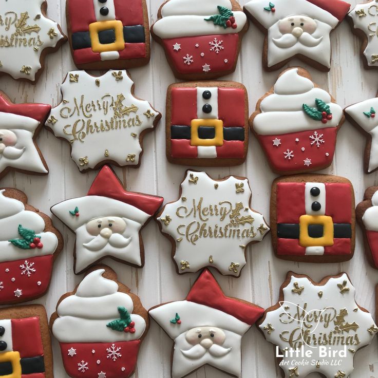 Cheerful Holiday Cookies with Festive Designs for Merry Gatherings.