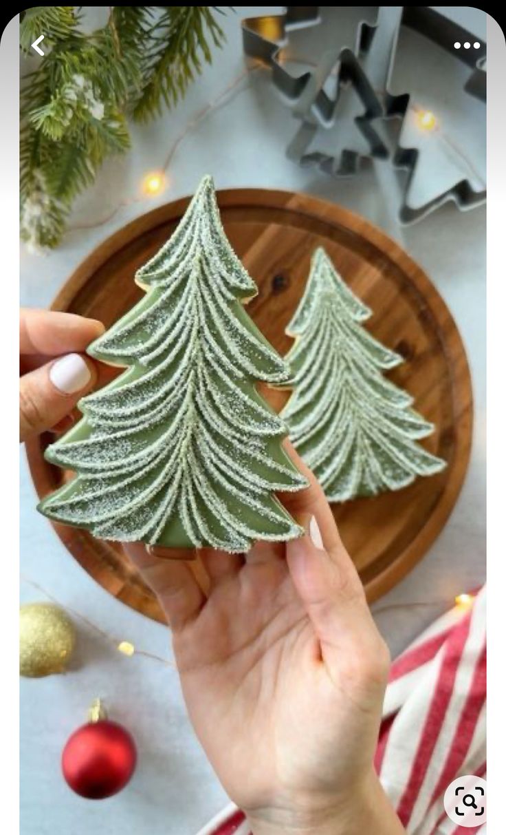 Whimsical Festive Tree-shaped Cookies: A Charming Holiday Delight