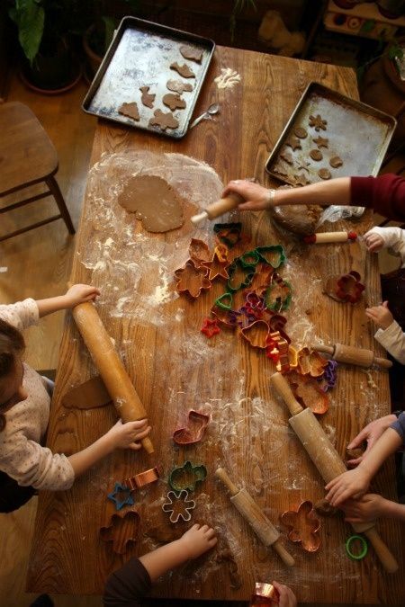 Creative Baking Session: Flour, Fun, and Festive Collaboration.