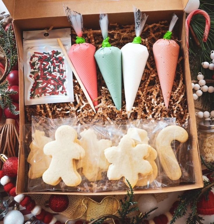 Festive Cookie Decorating Kit with Colorful Icing and Assorted Shapes