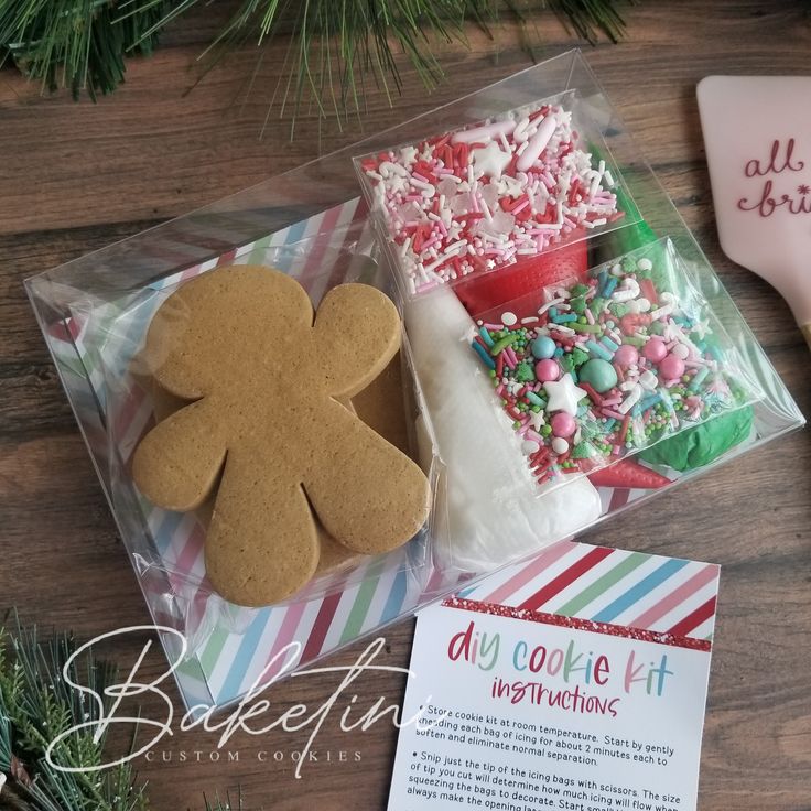 Festive Gingerbread Cookie Decorating Kit for Creative Holiday Fun