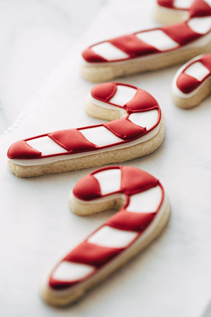 Festive Candy Cane Cookies: Charming Desserts Inspiring Seasonal Nail Art