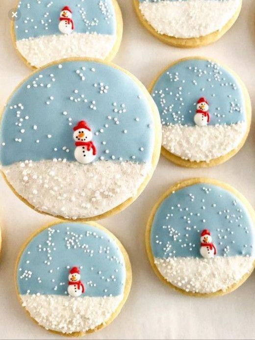 Cheerful Winter-Themed Snowman Cookies Adorned with Fluffy Icing and Shimmering Sugar Sprinkles for Holiday Celebrations.