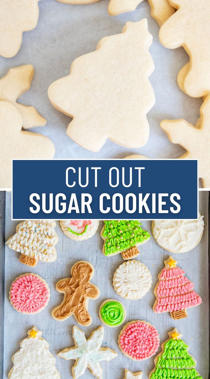 Vibrant Festive Sugar Cookie Designs for Holiday Celebrations.