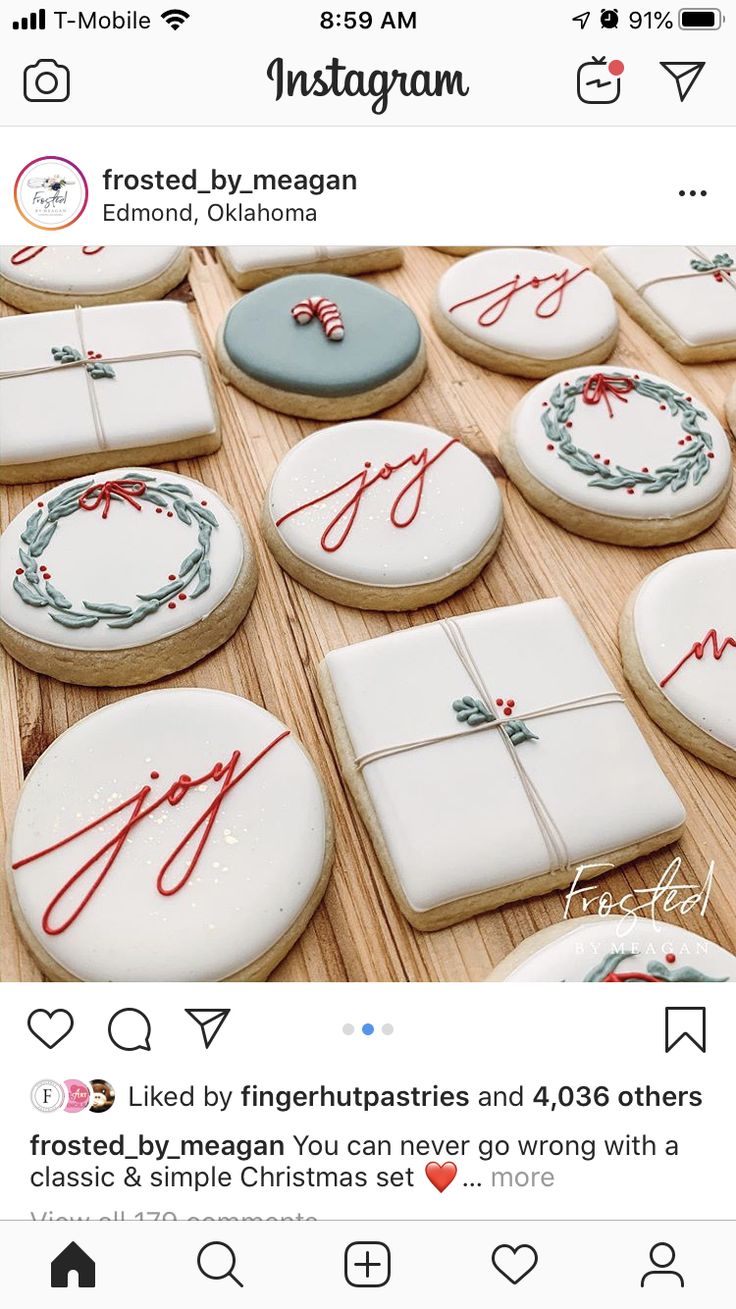 Cheerful Festive Cookie Designs Blending Tradition and Holiday Elements