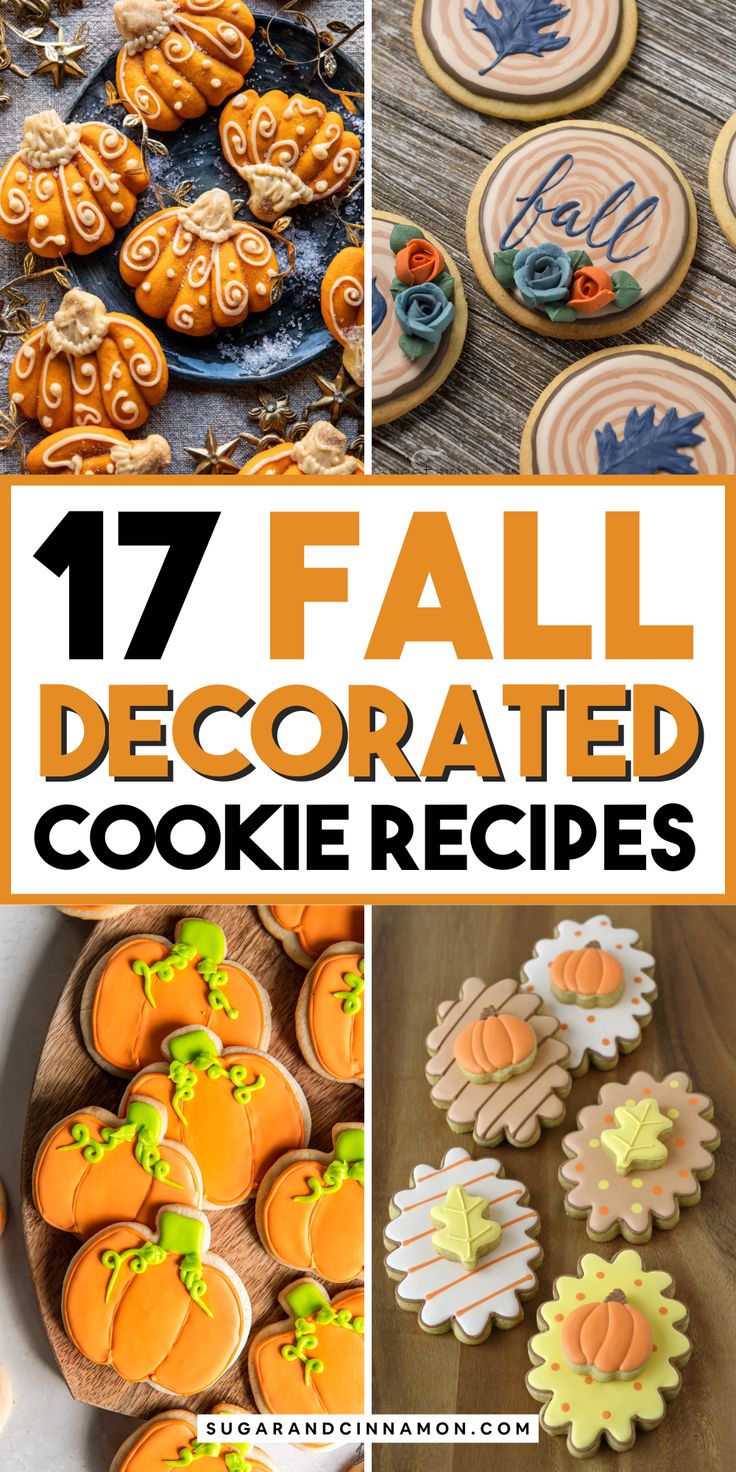 Vibrant Autumn Cookie Designs: Cozy Fall Motifs and Intricate Details