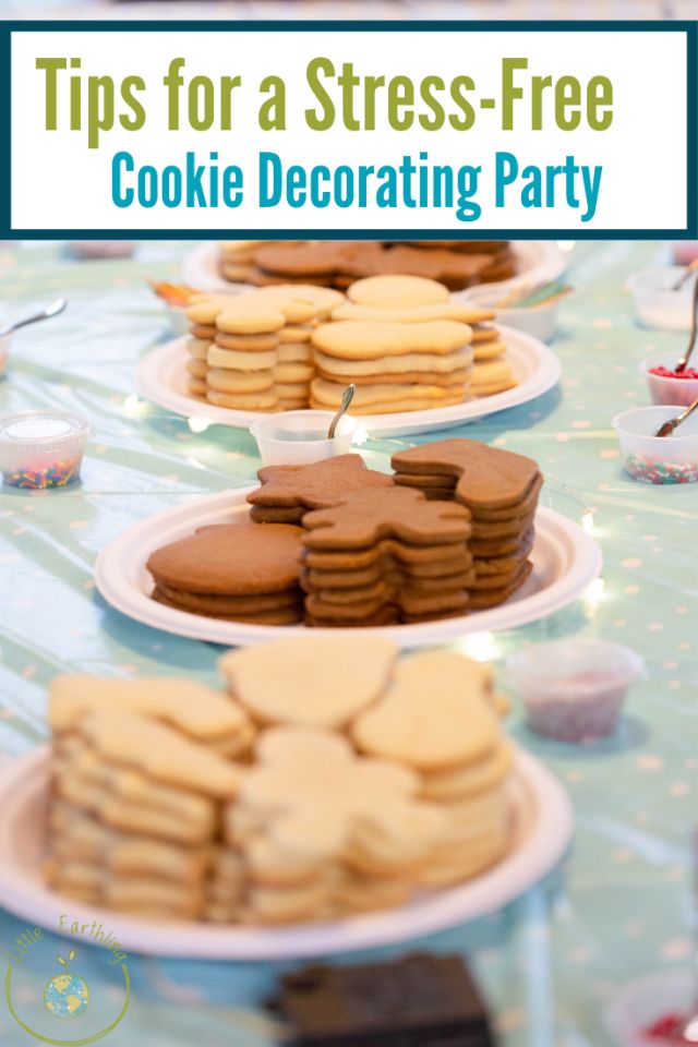 Create a Joyful Gathering with Cookie Decorating Supplies and Festive Atmosphere.