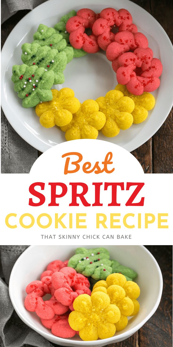 Festive Wreath of Colorful Spritz Cookies: A Cheerful Delight for Celebrations